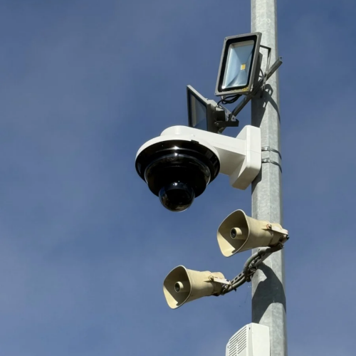 Installation caméra extérieure dôme 360° de vidéosurveillance